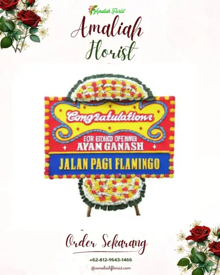 Sewa Papan Bunga Komet